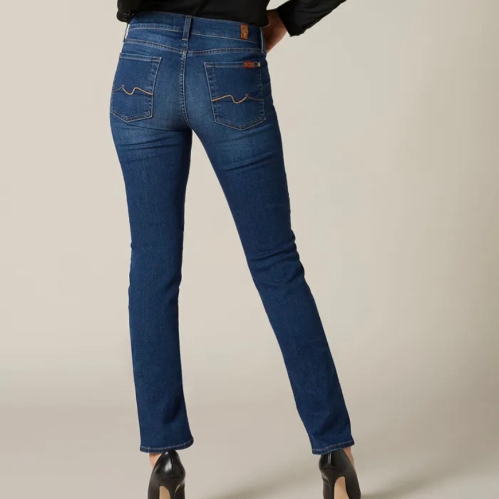 7 For All Mankind Mid Rise Roxanne Skinny 28